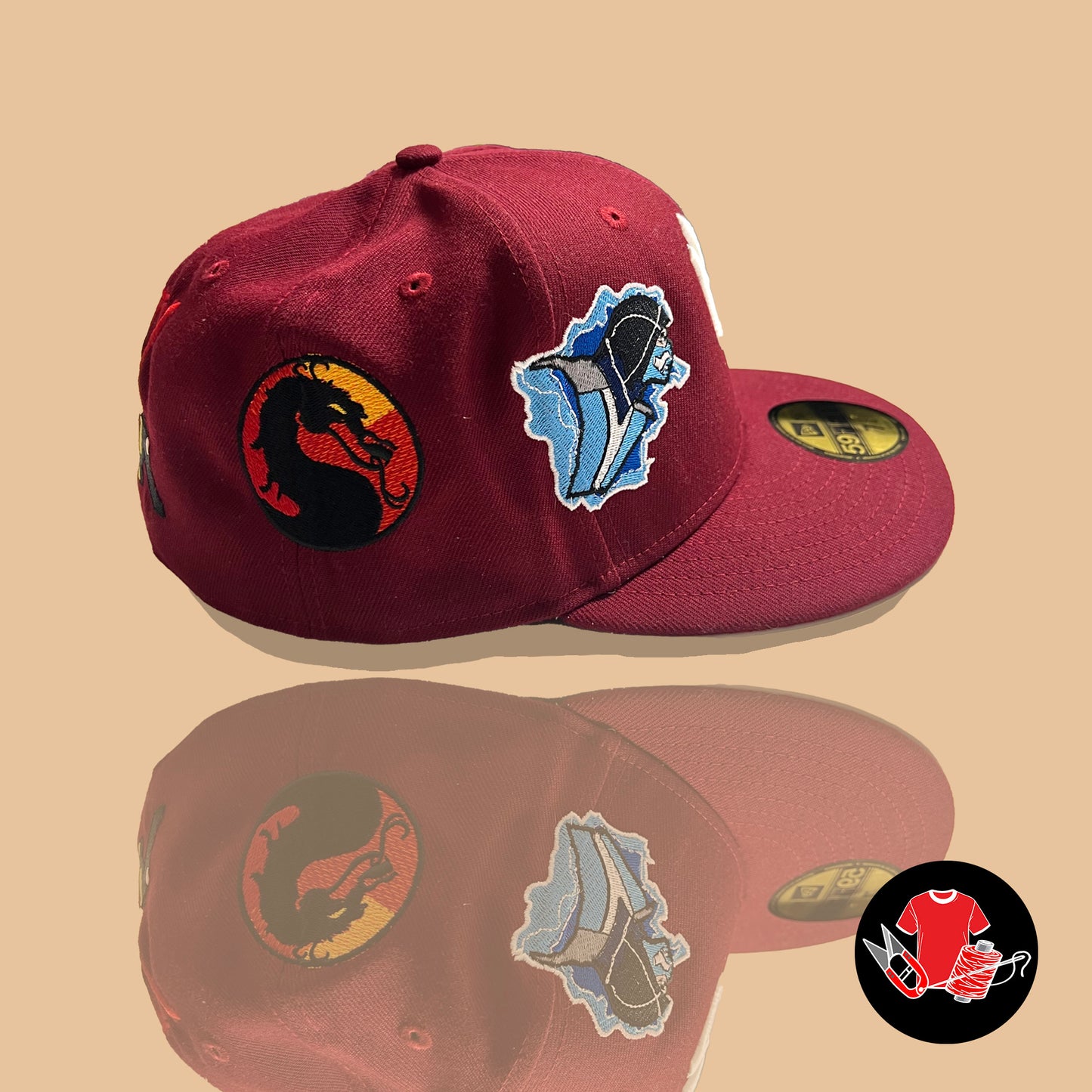 New York Yankee X  "Mortal Kombat Fatality" Fitted Custom Cap